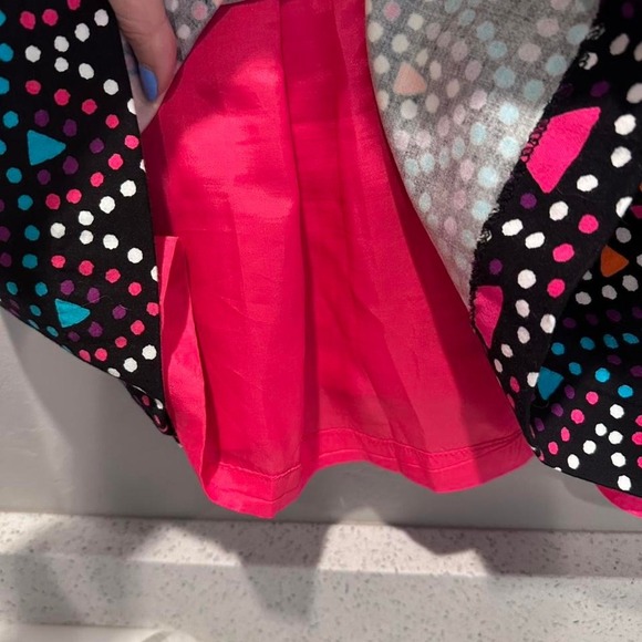 Nanette Lepore Black Sleeveless Sheath Dress Colorful Polka Dot Size 6 - Picture 6 of 8